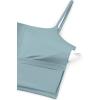 imageCRZ YOGA Womens Scoop Neck Bikini Tops U Back Longline Swimsuit Adjustable Spaghetti Straps Bathing Suit Crop TankiniLight Grayish Blue