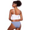 imageCRZ YOGA Womens Scoop Neck Bikini Tops U Back Longline Swimsuit Adjustable Spaghetti Straps Bathing Suit Crop TankiniWhite