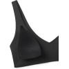 imageCRZ YOGA Womens V Neck Bikini Tops Bathing Suit V Back Wide Straps Swim Bra Padded SwimsuitBlack