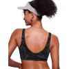 imageCRZ YOGA Womens V Neck Bikini Tops Bathing Suit V Back Wide Straps Swim Bra Padded SwimsuitJungle Camouflage Gray