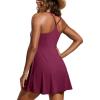 imageCRZ YOGA Womens One Piece Swimsuits Modest Swim Dress Tummy Control Adjustable YBack Straps Athletic Bathing Suit SwimwearFuchsia