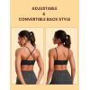 imageCRZ YOGA Butterluxe VNeck Sports Bras for Women  Adjustable Thin Straps Padded Yoga Top Basic Wireless CamisoleBlack