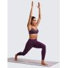 imageCRZ YOGA Butterluxe VNeck Sports Bras for Women  Adjustable Thin Straps Padded Yoga Top Basic Wireless CamisoleGrape Thistle Purple