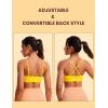 imageCRZ YOGA Butterluxe VNeck Sports Bras for Women  Adjustable Thin Straps Padded Yoga Top Basic Wireless CamisoleHigh Visibility Yellow