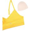 imageCRZ YOGA Butterluxe VNeck Sports Bras for Women  Adjustable Thin Straps Padded Yoga Top Basic Wireless CamisoleHigh Visibility Yellow