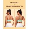 imageCRZ YOGA Butterluxe VNeck Sports Bras for Women  Adjustable Thin Straps Padded Yoga Top Basic Wireless CamisoleMint Moment