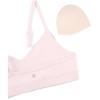 imageCRZ YOGA Butterluxe VNeck Sports Bras for Women  Adjustable Thin Straps Padded Yoga Top Basic Wireless CamisoleStrawberry Pink