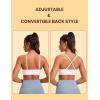 imageCRZ YOGA Butterluxe VNeck Sports Bras for Women  Adjustable Thin Straps Padded Yoga Top Basic Wireless CamisoleWhite