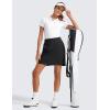 imageCRZ YOGA Golf Skirts for Women 18 High Waisted A Line Athletic Casual Tennis Skort with Shorts PocketsBlack
