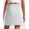 imageCRZ YOGA Golf Skirts for Women 18 High Waisted A Line Athletic Casual Tennis Skort with Shorts PocketsPlatinum Grey