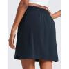 imageCRZ YOGA Golf Skirts for Women 18 High Waisted A Line Athletic Casual Tennis Skort with Shorts PocketsTrue Navy