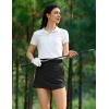 imageCRZ YOGA High Waisted Golf Skirts for Women A Line Tennis Athletic Casual Skort with Inner Shorts PocketsBlack