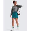 imageCRZ YOGA High Waisted Golf Skirts for Women A Line Tennis Athletic Casual Skort with Inner Shorts PocketsBorealis Green