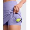 imageCRZ YOGA High Waisted Golf Skirts for Women A Line Tennis Athletic Casual Skort with Inner Shorts PocketsDark Lavender Purple