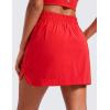 imageCRZ YOGA High Waisted Golf Skirts for Women A Line Tennis Athletic Casual Skort with Inner Shorts PocketsDeep Red