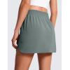 imageCRZ YOGA High Waisted Golf Skirts for Women A Line Tennis Athletic Casual Skort with Inner Shorts PocketsGrey Sage