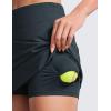 imageCRZ YOGA High Waisted Golf Skirts for Women A Line Tennis Athletic Casual Skort with Inner Shorts PocketsTrue Navy