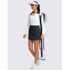 imageCRZ YOGA High Waisted Golf Skirts for Women A Line Tennis Athletic Casual Skort with Inner Shorts PocketsTrue Navy