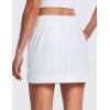 imageCRZ YOGA High Waisted Golf Skirts for Women A Line Tennis Athletic Casual Skort with Inner Shorts PocketsWhite