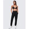 imageCRZ YOGA Softhold Womens Double Lined Triangle Bralette  Adjustable Straps Unlined Wireless Cami Plunge TShirt Everyday BraBlack