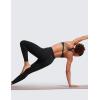 imageCRZ YOGA Strappy Sports Bras for Women  Criss Cross Back Wireless Padded Yoga Workout Cami TopBlack