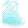 imageCRZ YOGA Strappy Sports Bras for Women  Criss Cross Back Wireless Padded Yoga Workout Cami TopHydra Blue