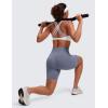imageCRZ YOGA Strappy Sports Bras for Women  Criss Cross Back Wireless Padded Yoga Workout Cami TopWhite