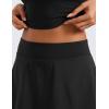 imageCRZ YOGA Tennis Skirt for Women High Waisted Flowy Golf Pickleball Athletic Casual A Line Skorts with PocketsBlack