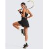 imageCRZ YOGA Tennis Skirt for Women High Waisted Flowy Golf Pickleball Athletic Casual A Line Skorts with PocketsBlack