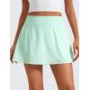 imageCRZ YOGA Tennis Skirt for Women High Waisted Flowy Golf Pickleball Athletic Casual A Line Skorts with PocketsMint Moment