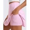imageCRZ YOGA Tennis Skirt for Women High Waisted Flowy Golf Pickleball Athletic Casual A Line Skorts with PocketsPink Peony