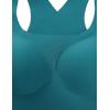 imageCRZ YOGA Womens Flex Sculpt Racerback Sports Bra  U Neck Medium Impact Padded Wireless Workout Gym Crop TopGreen Jade