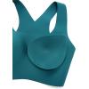 imageCRZ YOGA Womens Flex Sculpt Racerback Sports Bra  U Neck Medium Impact Padded Wireless Workout Gym Crop TopGreen Jade