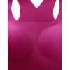 imageCRZ YOGA Womens Flex Sculpt Racerback Sports Bra  U Neck Medium Impact Padded Wireless Workout Gym Crop TopMagenta Purple