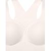 imageCRZ YOGA Womens Flex Sculpt Racerback Sports Bra  U Neck Medium Impact Padded Wireless Workout Gym Crop TopMilky White Bone