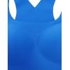 imageCRZ YOGA Womens Flex Sculpt Racerback Sports Bra  U Neck Medium Impact Padded Wireless Workout Gym Crop TopSparkle Blue