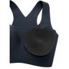 imageCRZ YOGA Womens Flex Sculpt Racerback Sports Bra  U Neck Medium Impact Padded Wireless Workout Gym Crop TopTrue Navy