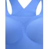 imageCRZ YOGA Womens Flex Sculpt Racerback Sports Bra  U Neck Medium Impact Padded Wireless Workout Gym Crop TopWild Indigo