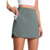 imageCRZ YOGA High Waisted Golf Skirts for Women A Line Tennis Athletic Casual Skort with Inner Shorts PocketsGrey Sage