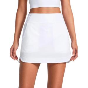 imageCRZ YOGA High Waisted Golf Skirts for Women A Line Tennis Athletic Casual Skort with Inner Shorts PocketsWhite