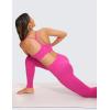 imageCRZ YOGA Butterluxe Womens YBack Racerback Sports Bra  Spaghetti Straps Wireless Scoop Neck Athletic Padded Yoga TopsHibiscus Purple