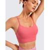 imageCRZ YOGA Butterluxe Womens YBack Racerback Sports Bra  Spaghetti Straps Wireless Scoop Neck Athletic Padded Yoga TopsRaspberry Sorbet