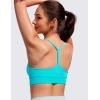 imageCRZ YOGA Butterluxe Womens YBack Racerback Sports Bra  Spaghetti Straps Wireless Scoop Neck Athletic Padded Yoga TopsSpectral Blue