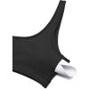 imageCRZ YOGA Butterluxe Mini Bra for Women  Scoop Neck Low Impact Wireless Sports Yoga Padded Workout CamiBlack