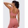 imageCRZ YOGA Butterluxe Mini Bra for Women  Scoop Neck Low Impact Wireless Sports Yoga Padded Workout CamiBriar Rose