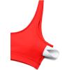 imageCRZ YOGA Butterluxe Mini Bra for Women  Scoop Neck Low Impact Wireless Sports Yoga Padded Workout CamiDark Red