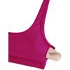 imageCRZ YOGA Butterluxe Mini Bra for Women  Scoop Neck Low Impact Wireless Sports Yoga Padded Workout CamiMagenta Purple