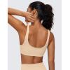 imageCRZ YOGA Butterluxe Mini Bra for Women  Scoop Neck Low Impact Wireless Sports Yoga Padded Workout CamiTan Milkshake