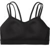 imageCRZ YOGA Butterluxe V Neck Sports Bras for Women  Molded Cup Workout Top Double Spaghetti Straps Wireless Yoga ClothesBlack