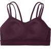 imageCRZ YOGA Butterluxe V Neck Sports Bras for Women  Molded Cup Workout Top Double Spaghetti Straps Wireless Yoga ClothesDeep Purple